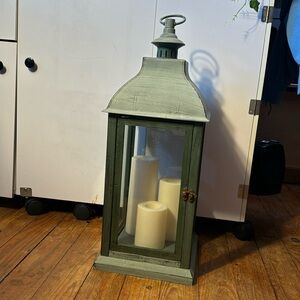Green Candle Lantern
